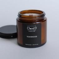 Свеча ароматическая в банке с древесным фитилём Teakwood 120 CLOUD 9 HOME НА СЕДЬМОМ НЕБЕ ОТ АРОМАТОВ