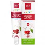 Натуральная укрепляющая детская зубная паста со вкусом вишни Juicy 35 SPLAT
