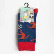 Носки унисекс PW709 синий/красный Oemen