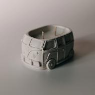 Свеча из гипса автобус с ароматом "Табак и ваниль " 100 МАНУФАКТУРА БАЛИЧЕВЫХ