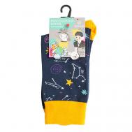 Носки унисекс PM391 темно-синий/желтый Oemen