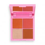 Палетка для макияжа лица: Румяна, бронзер, хайлайтер TASTY CUPCAKE I Heart Revolution