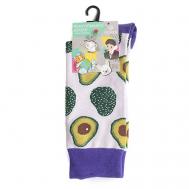 Носки унисекс PW711 молочный/сиреневый Oemen