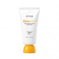 Солнцезащитный увлажняющий крем с гиалуроновой кислотой ZERO-CAST MOISTURIZING FINISH SUNSCREEN 50 Anua