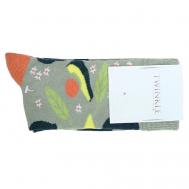 Носки женские, модель: AVOCADO, цвет: зелёный TWINKLE