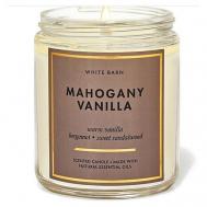 Ароматическая свеча Mahogany Vanilla Single Wick Candle 100 BATH & BODY WORKS