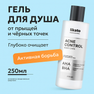 Гель для душа от прыщей на теле ACNE CONTROL 250 Likato