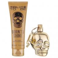 Туалетная вода To Be Born To Shine + Гель-шампунь для тела и волос 175 Police