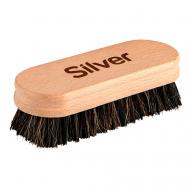 Щетка деревянная для обуви с натуральным ворсом Silver