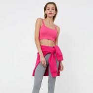 Кроп-топ на тонких бретелях цвета фуксия 2Mood
