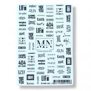 Слайдер дизайн для ногтей надписи MIW NAILS