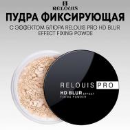 Пудра фиксирующая с эффектом блюра PRO HD blur effect fixing powder 10 Relouis