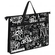 Папка на молнии с ручками А3 Граффити Brauberg