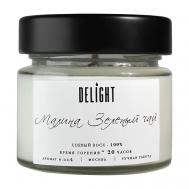 DELÍGHT Свеча ароматическая с деревянным фитилем для дома "Малина Зеленый чай" 100 DeLIGHT