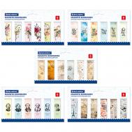 Закладки для книг МАГНИТНЫЕ, "MIX 2", набор 30 шт Brauberg