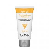 Крем для лица солнцезащитный с тонирующим эффектом SPF 50 Tinted Moisture Protection 50 ARAVIA PROFESSIONAL