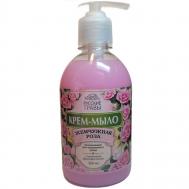 Крем-мыло увлажняющее для ежедневного ухода Жемчужная роза без дозатора 300 Русские Травы