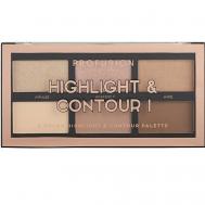 Палетка для макияжа лица Highlight & Contour PROFUSION