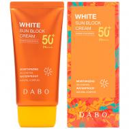 Крем для лица солнцезащитный водостойкий SPF 50+ PA+++ White Sun Block Cream 50 Dabo