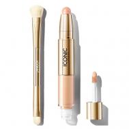Набор: Консилер Radiant + Кисть для консилера Concealer Duo Brush ICONIC LONDON
