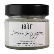 DELÍGHT Свеча ароматическая с деревянным фитилем для дома "Сочный мандарин" 100 DeLIGHT