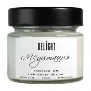 DELÍGHT Свеча ароматическая с деревянным фитилем для дома "Медитация" 100 DeLIGHT