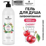 Гель для душа тонизирующий Миндальное молочко и вишня 1000 GREENNOVA