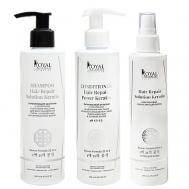 Набор шампунь, питательный бальзам, спрей для волос ROYAL SAMPLES