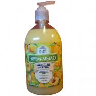 Крем-мыло увлажняющее для ежедневного ухода Нежный персик с дозатором 500 Русские Травы