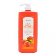 Гель для душа с персиком и манго FRUIT PEACH & APPLE MANGO BODY 1000 LEBELAGE
