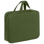 Папка на молнии с ручками A4 Хаки 80мм Staff