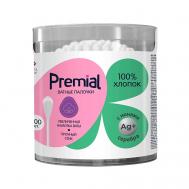 Classic Палочки ватные в цилиндре Premial