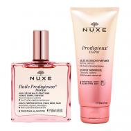 Набор Prodigieux Floral Duo: Гель для душа + Сухое масло для лица, тела и волос Nuxe