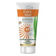 Солнцезащитный крем для всей семьи фактор 45 с репелентным эффектом "Extra Aloe" 100 FAMILY COSMETICS
