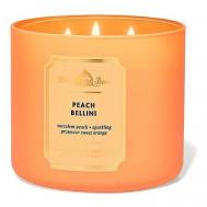Свеча ароматическая Peach Bellini Scented Candle 200 BATH & BODY WORKS