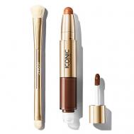 Набор: Консилер Radiant + Кисть для консилера Concealer Duo Brush ICONIC LONDON