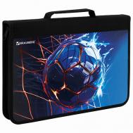 Папка на молнии А4 С РУЧКОЙ Гол Brauberg