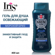 Гель для душа FRESH освежающий Gentlemen Club 400 Iris Cosmetic