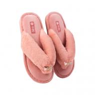 Тапки "Бабочки" бежевые MEA