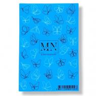 Слайдер дизайн для маникюра бабочки MIW NAILS