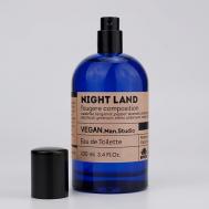Туалетная вода мужская Night Land древесный амбровый с нотами ванили 100 VEGAN.LOVE.STUDIO