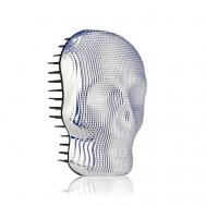 Массажная расческа череп детанглер для волос Skeleton Black Chrome Tangle Angel