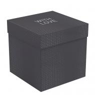 Коробка складная подарочная "Black", с лентой MESHU