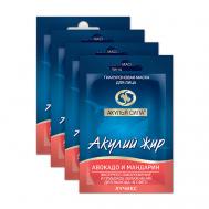 Набор масок для лица гиалуроновая акулий жир авокадо и мандарин 48 Акулья сила