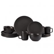Набор столовый Black Velvet 16 предметов керамика LoliDream