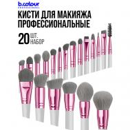 Кисти для макияжа профессиональные набор 20 шт Grey B.COLOUR PROFESSIONAL