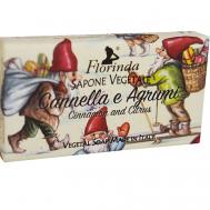 Мыло "Счастливого Рождества" Cannella e Agrumi ГНОМЫ / Корица и Цитрус 100 FLORINDA