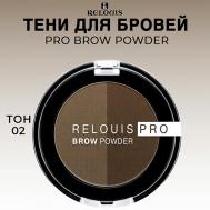 Тени для бровей PRO Brow Powder Relouis