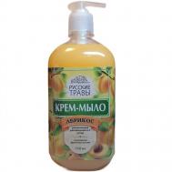 Крем-мыло увлажняющее для ежедневного ухода Абрикос без дозатора 750 Русские Травы
