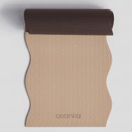 Коврик для йоги и фитнеса волнистый ASANKA